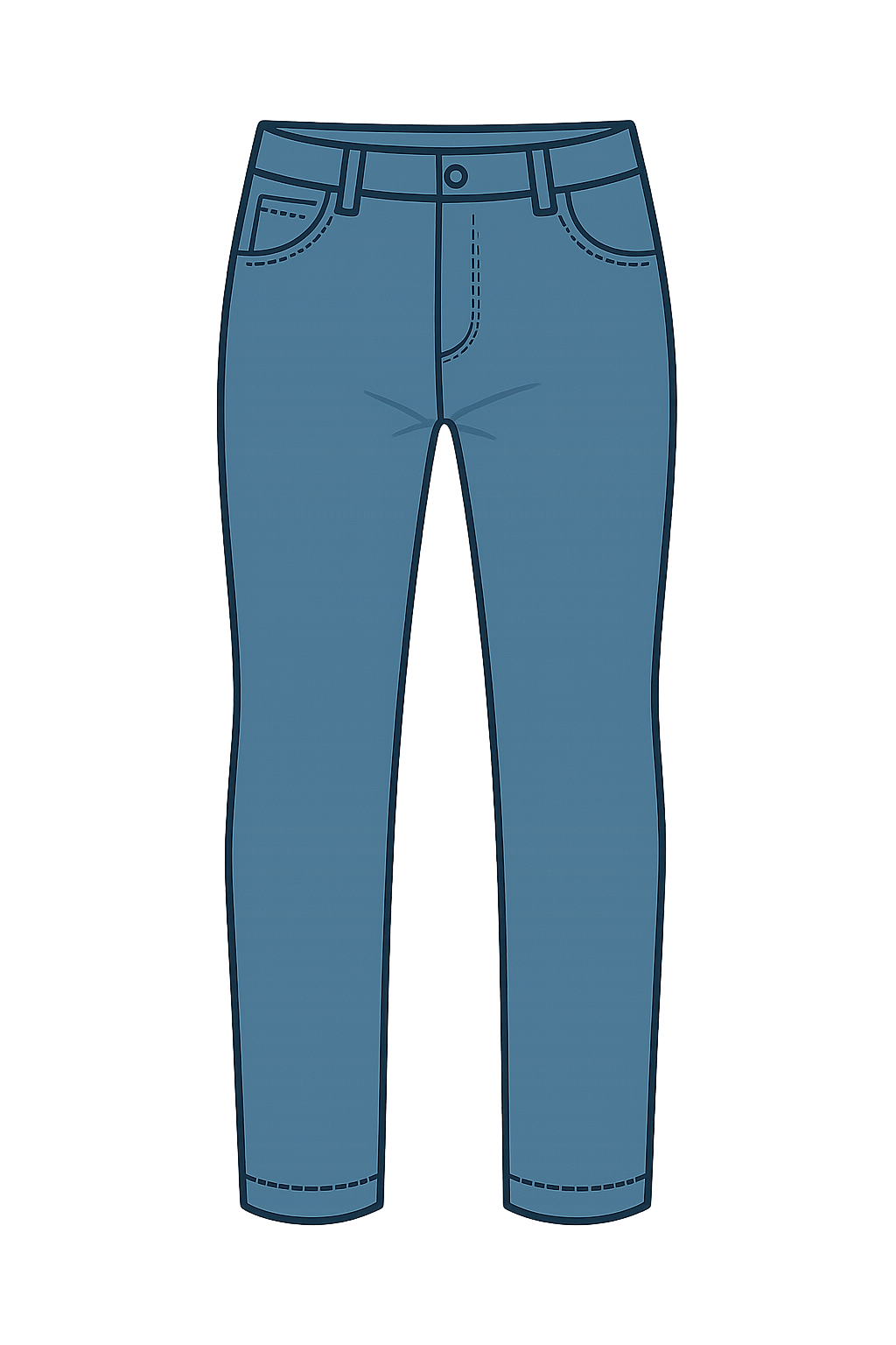 Dimenzije pantalona - ilustracija